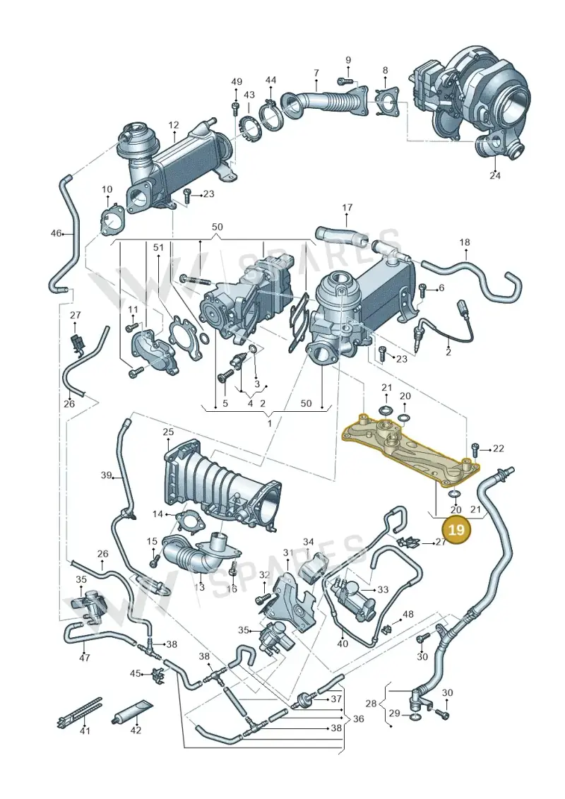 059131680L — Audi Q7 qu. 3.0 TDI (2015-2019) diagram 859131300, position 19