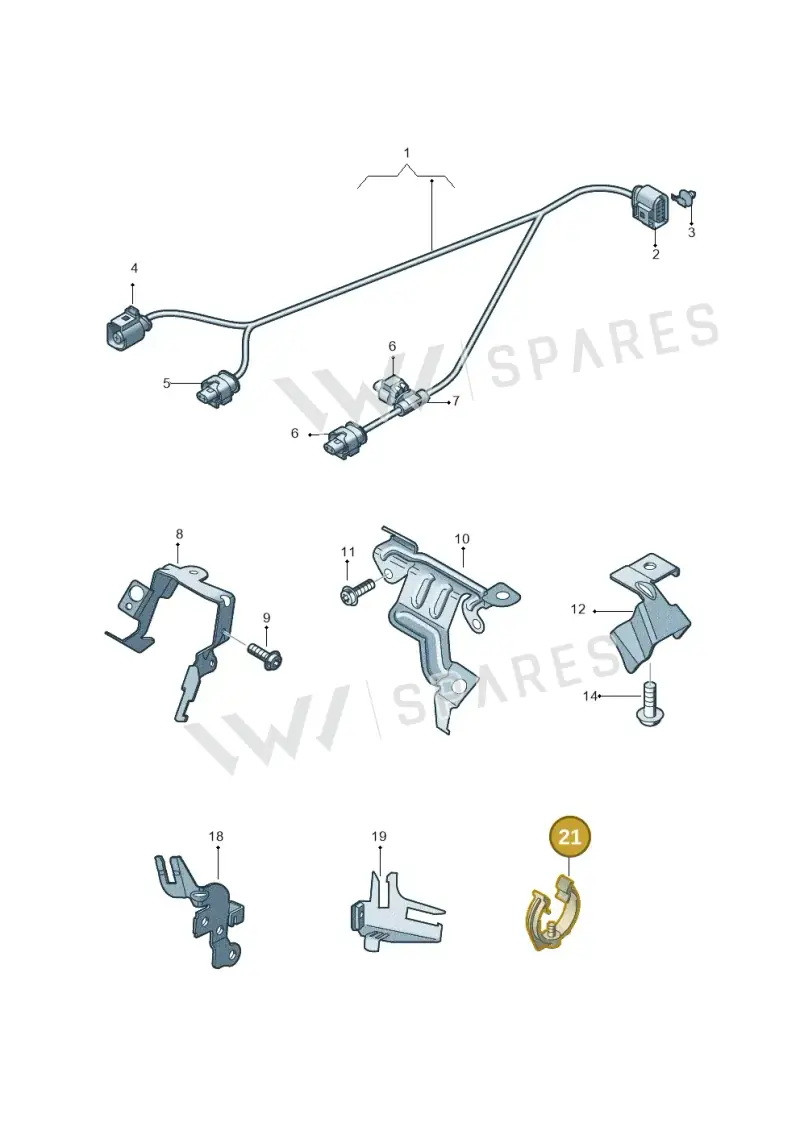 059131694AP — Audi A8L qu. 3.0 TDI (2009-2014) diagram 696971760, position 21