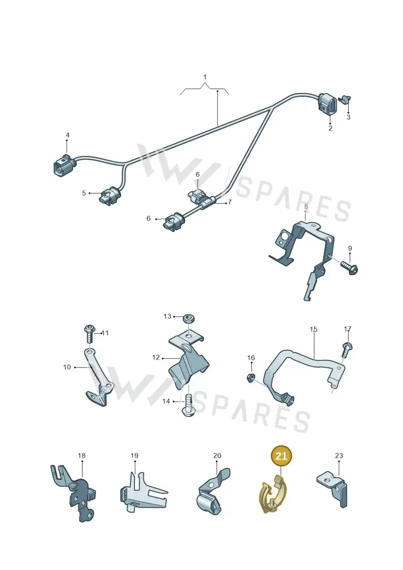 059131694AP — Audi A7 Sportback (2010-2015) diagram 711971760, position 21