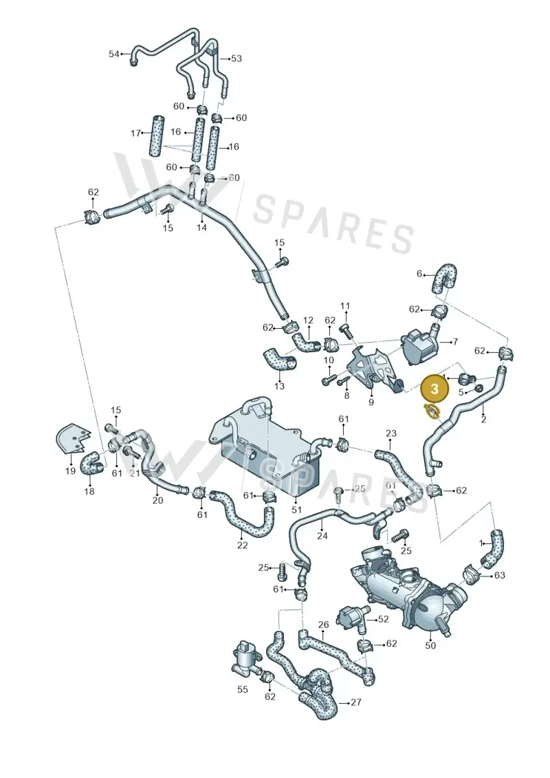 059131694AP — Audi A8L qu. 3.0 TDI (2013-2018) diagram 771121520, position 3