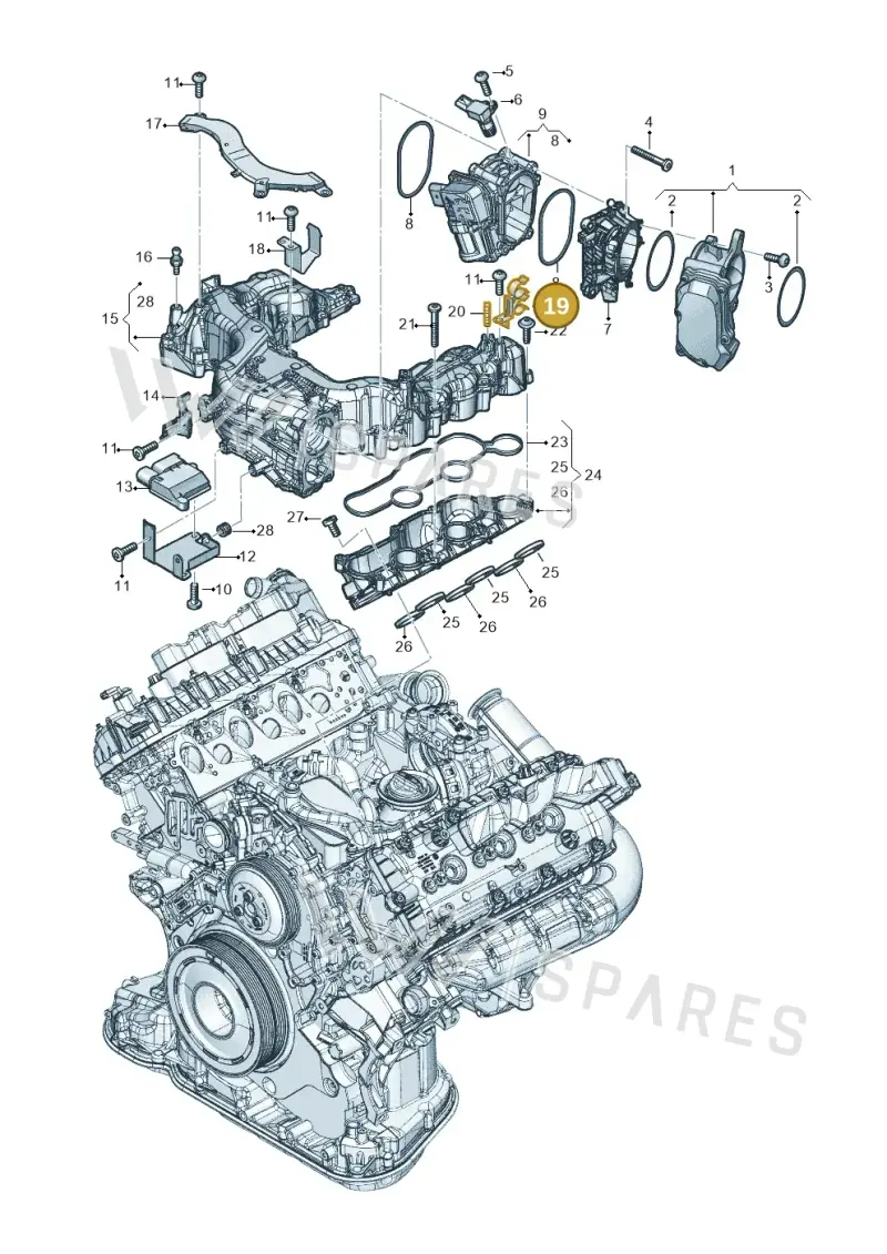 059131694CM — Audi Q8 Quattro 3,0 (2018-) diagram 896129080, position 19