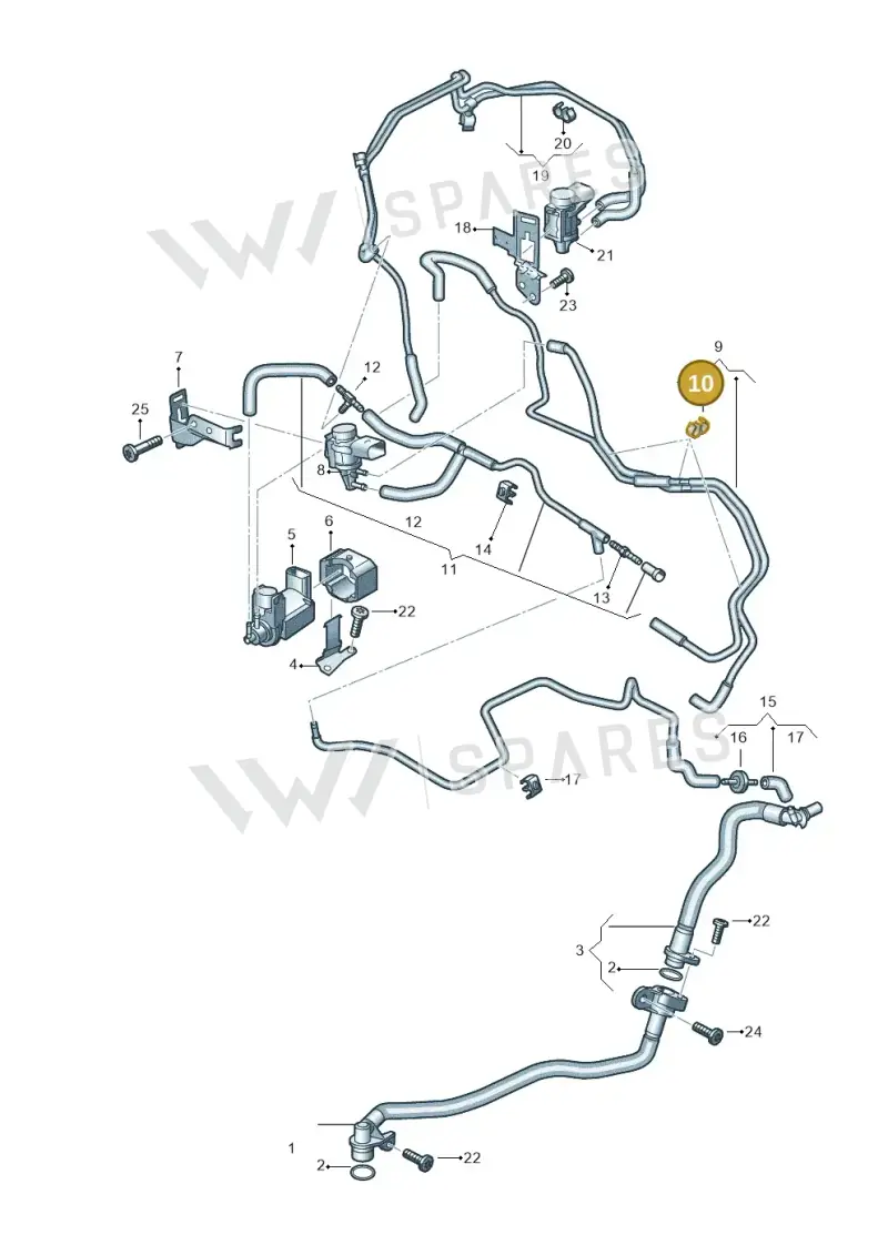 059131694M — Audi Q8 Quattro 3,0 (2018-) diagram 859131370, position 10