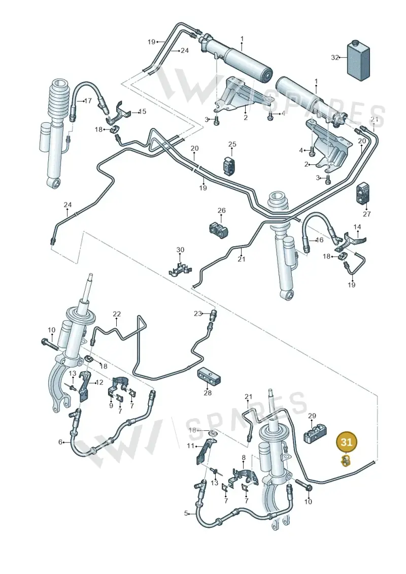059131694N — Audi RS6 Avant (2013-2018) diagram 758616400, position 31