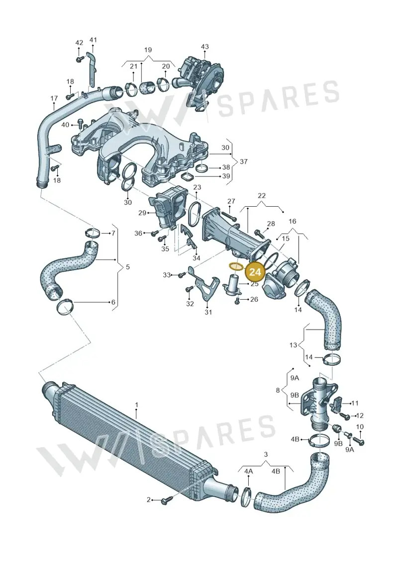 059131815 — Audi A7 Sportback (2014-2018) diagram 711145480, position 24