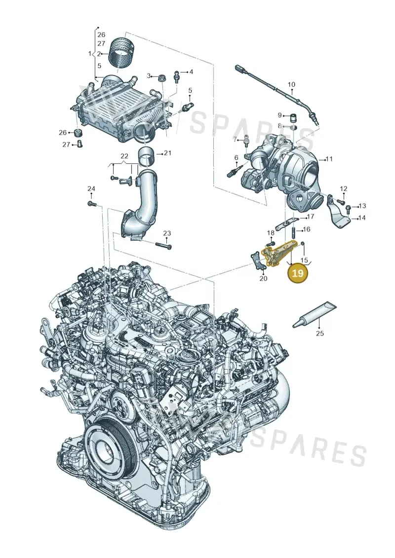 059145093M — Audi Q8 Quattro 3,0 (2018-) diagram 896145048, position 19