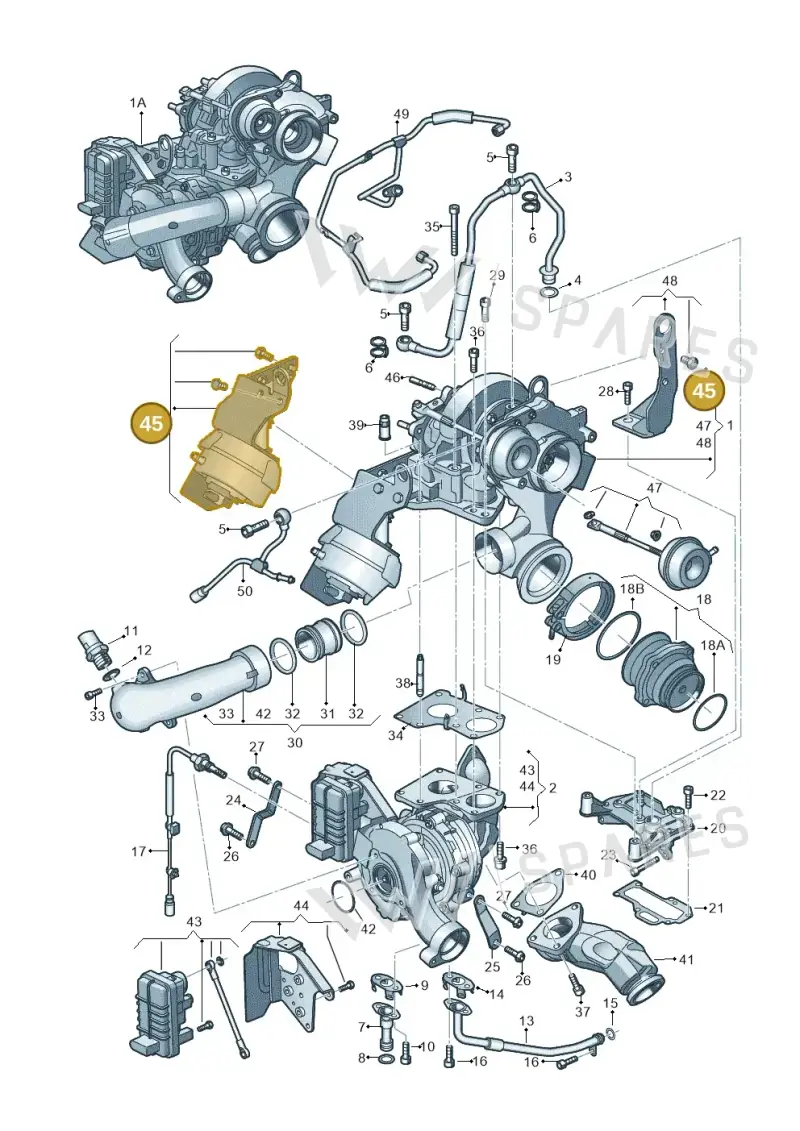 059145131B — Audi A7 Sportback (2014-2018) diagram 717145330, position 45
