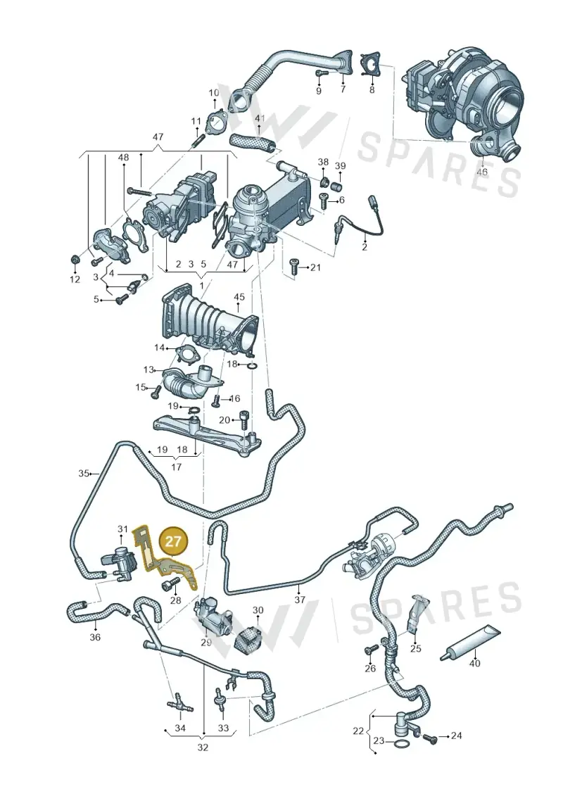 059145160AF — Audi A6 2.0 (2018-) diagram 435131400, position 27
