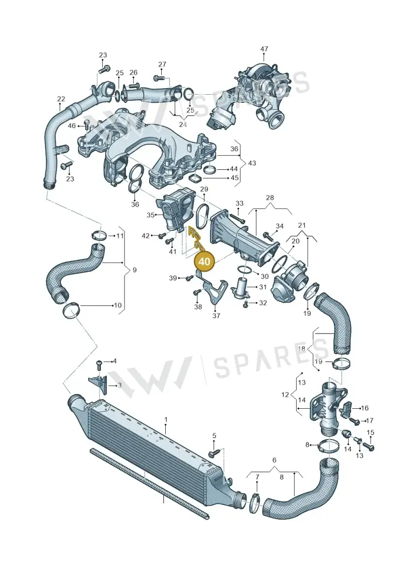 059145160Q — Audi A7 Sportback (2014-2018) diagram 717145050, position 40