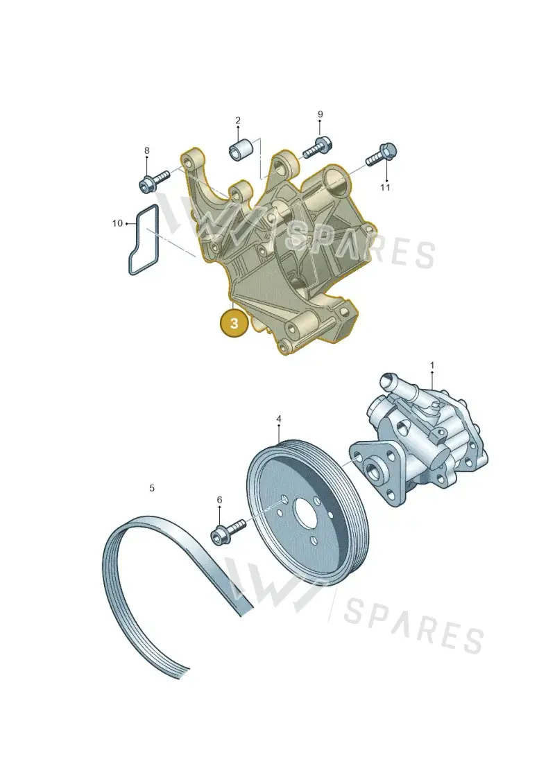 059145167AE — Audi Q7 qu. 3.0 TDI (2009-2015) diagram 291145750, position 3