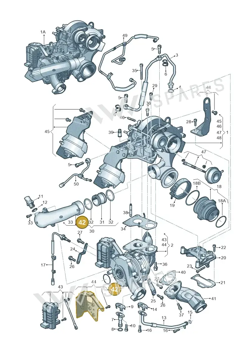059145187 — Audi A7 Sportback (2014-2018) diagram 717145330, position 42
