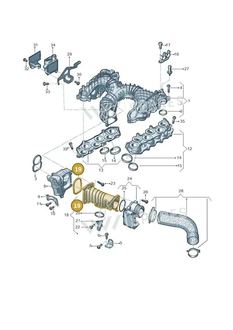 059145215N — Audi Q8 Quattro 3,0 (2018-) diagram 838129650, position 19
