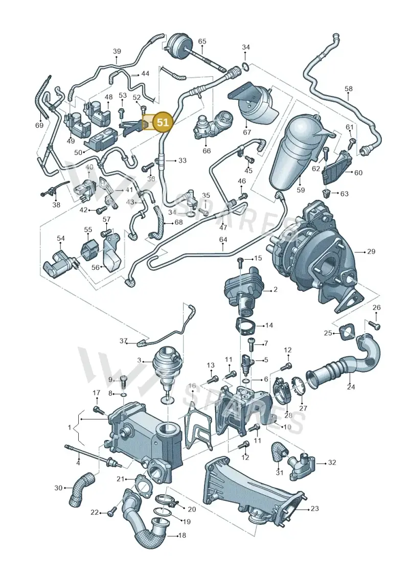 059145245A — Audi A7 Sportback (2014-2018) diagram 717131200, position 51