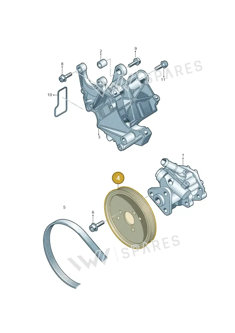 059145255J — Audi A8L qu. 3.0 TDI (2009-2014) diagram 291145750, position 4