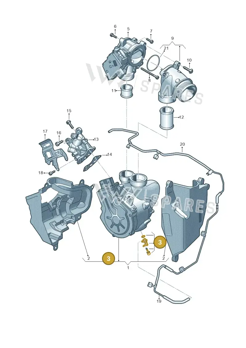 059145601J — Audi A6 2.0 (2018-) diagram 435145700, position 3