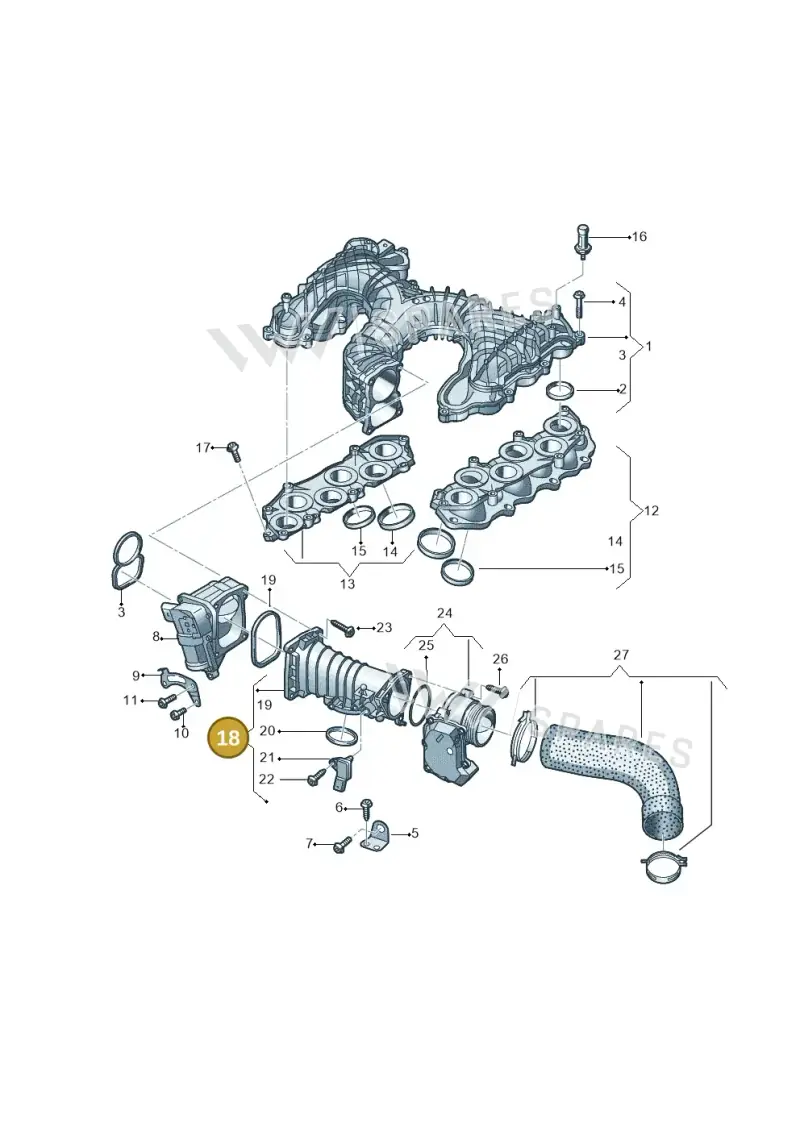 059145762DN — Audi A8L (2017-2022) diagram 894129500, position 18