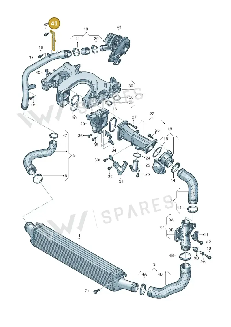 059145764D — Audi A7 Sportback (2014-2018) diagram 711145480, position 41