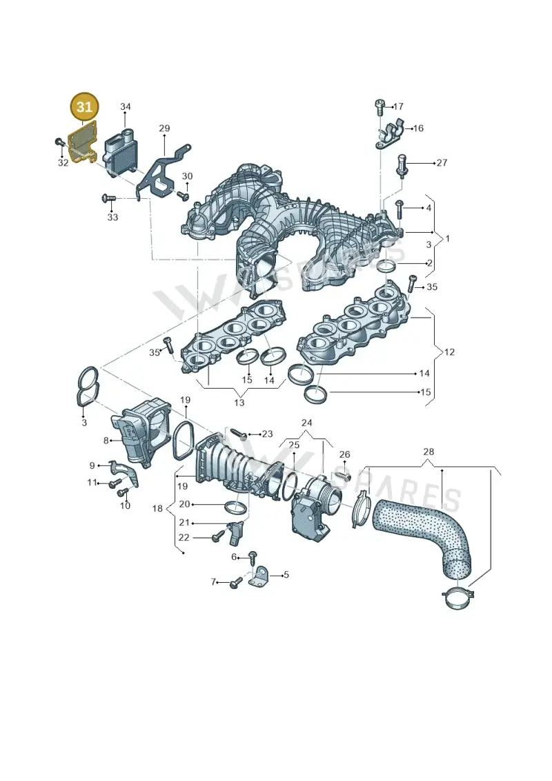 059145787A — Audi Q8 Quattro 3,0 (2018-) diagram 838129650, position 31