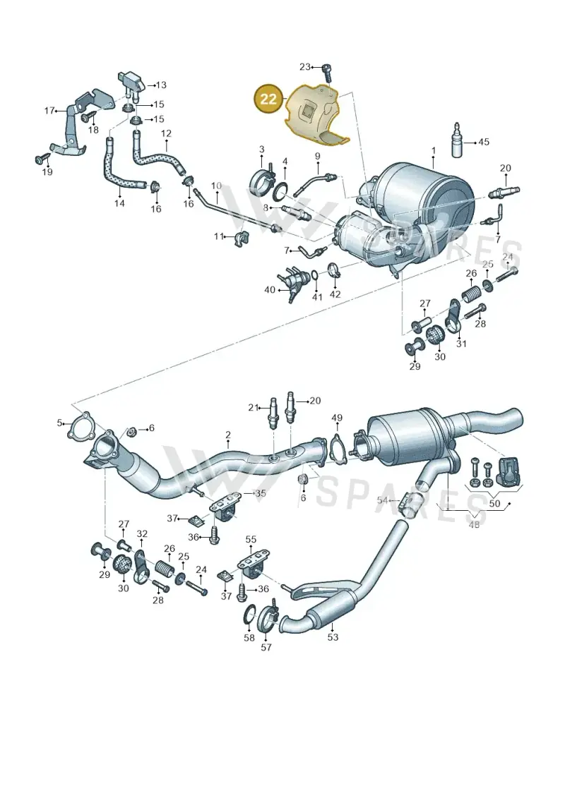059145809H — Audi A8L (2017-2022) diagram 838253700, position 22