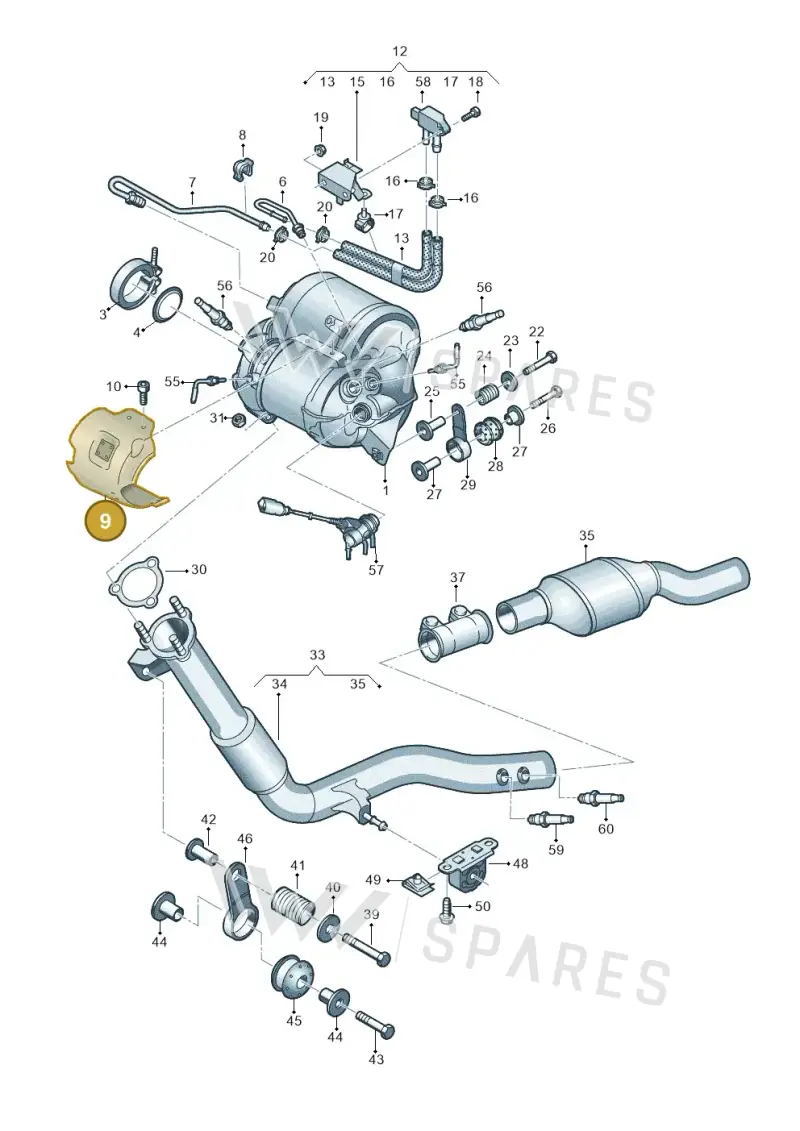 059145809H — Audi Q8 Quattro 3,0 (2018-) diagram 859253680, position 9