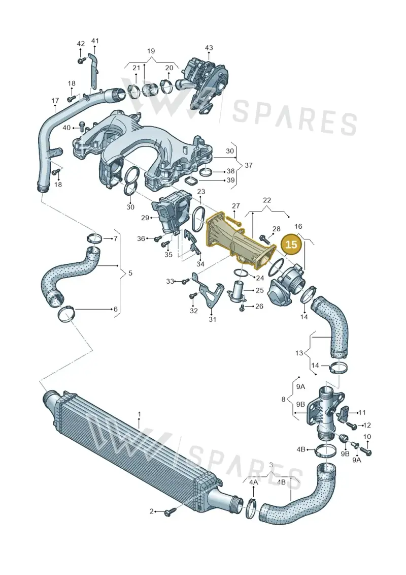 059145865 — Audi A7 Sportback (2014-2018) diagram 711145480, position 15