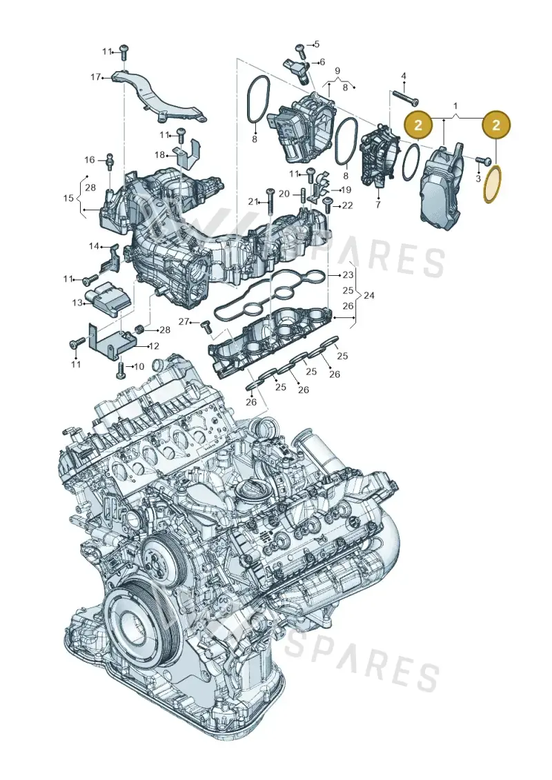 059145865C — Audi Q8 Quattro 3,0 (2018-) diagram 896129080, position 2