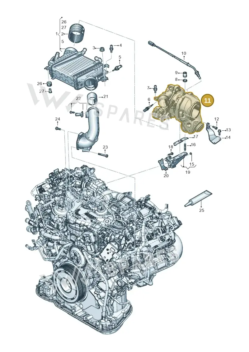 059145873FB — Audi Q8 Quattro 3,0 (2018-) diagram 896145048, position 11