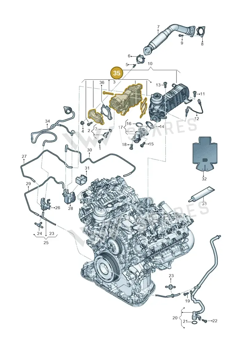 059198149E — Audi Q8 Quattro 3,0 (2018-) diagram 896131060, position 35