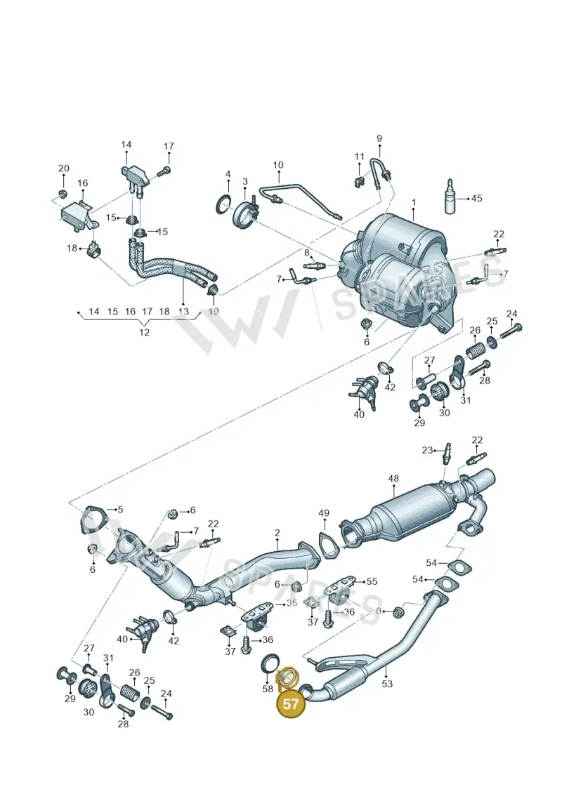 059253139D — Audi Q8 Quattro 3,0 (2018-) diagram 429253730, position 57