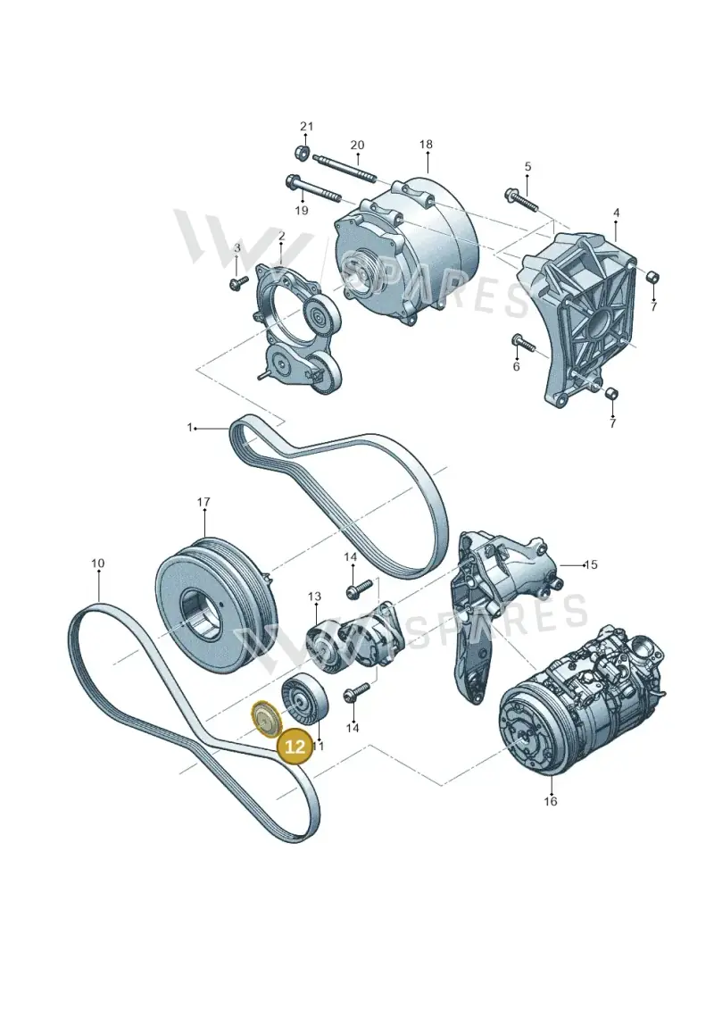 059903310B — Audi RS6 Avant (2019-) diagram 838903070, position 12