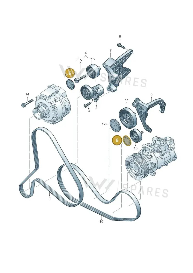 059903310B — Audi A5 Limo 2.0 (2024-) diagram 849903550, position 6