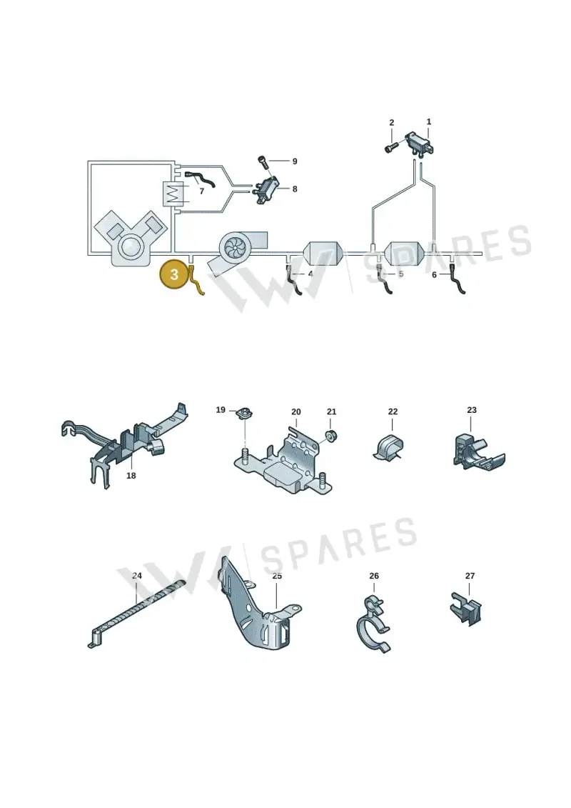059906088EE — Audi A5 Sportback (2016-2020) diagram 897906009, position 3