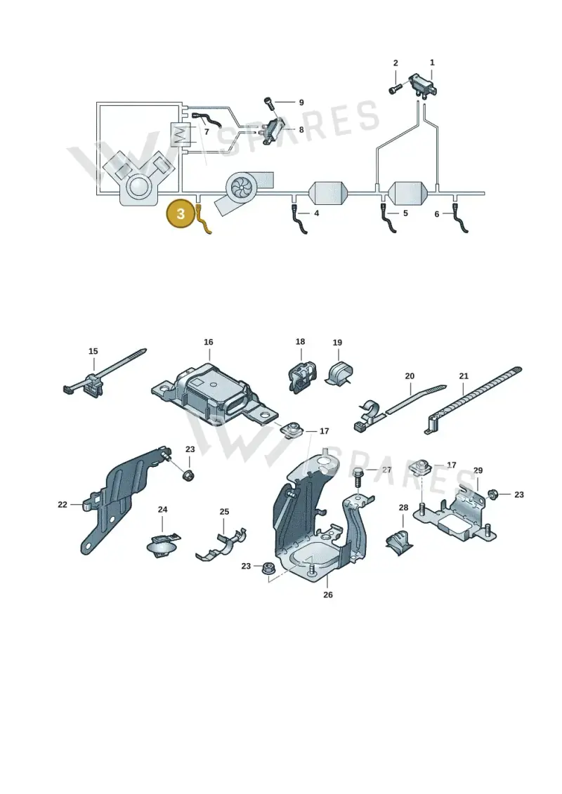 059906088EE — Audi Q8 Quattro 3,0 (2018-) diagram 429906009, position 3