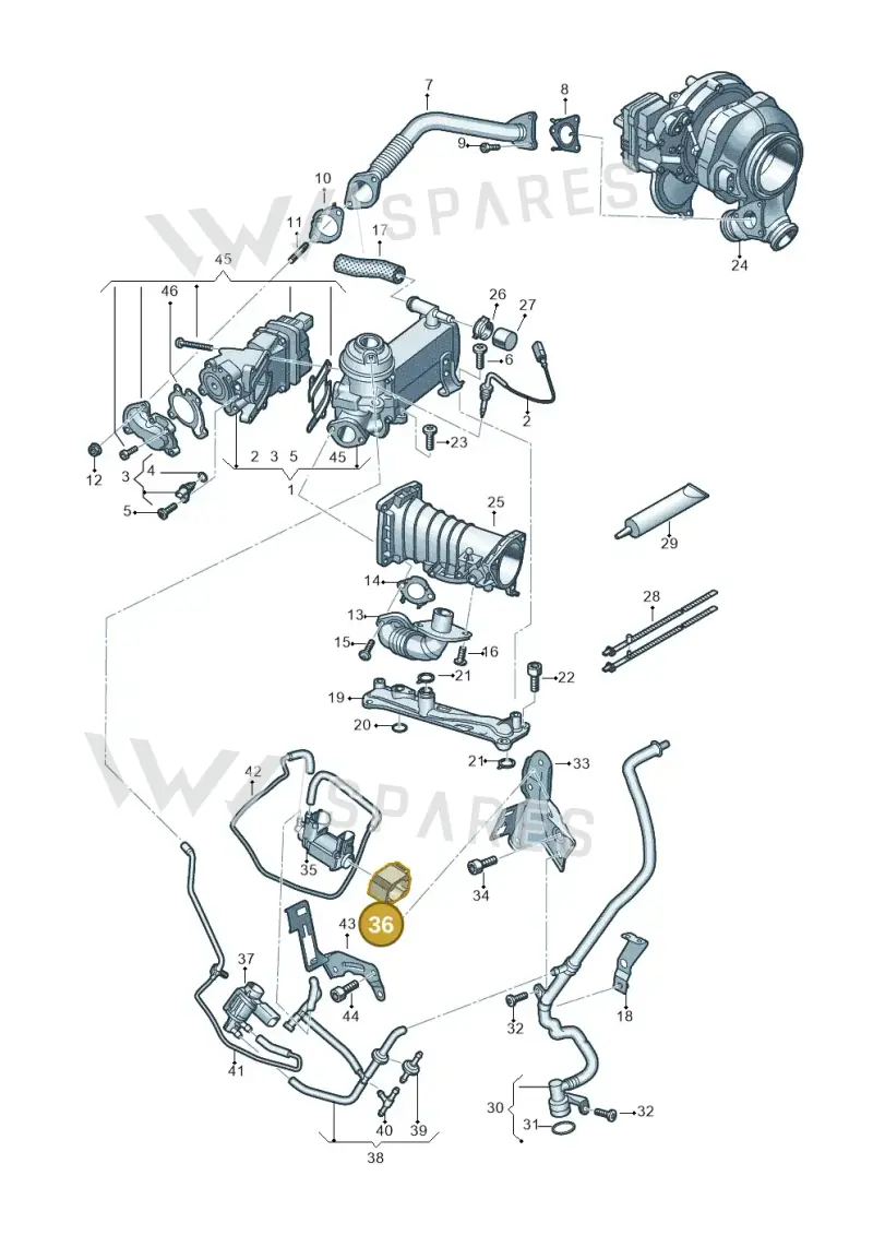 059906629H — Audi Q8 Quattro 3,0 (2018-) diagram 429131200, position 36