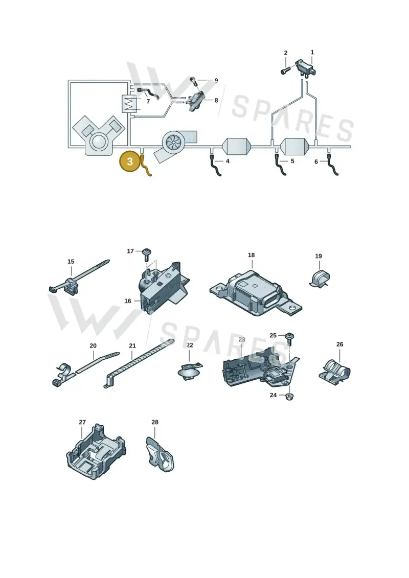 059919529B — Audi A6 (2018-2025) diagram 430906011, position 3