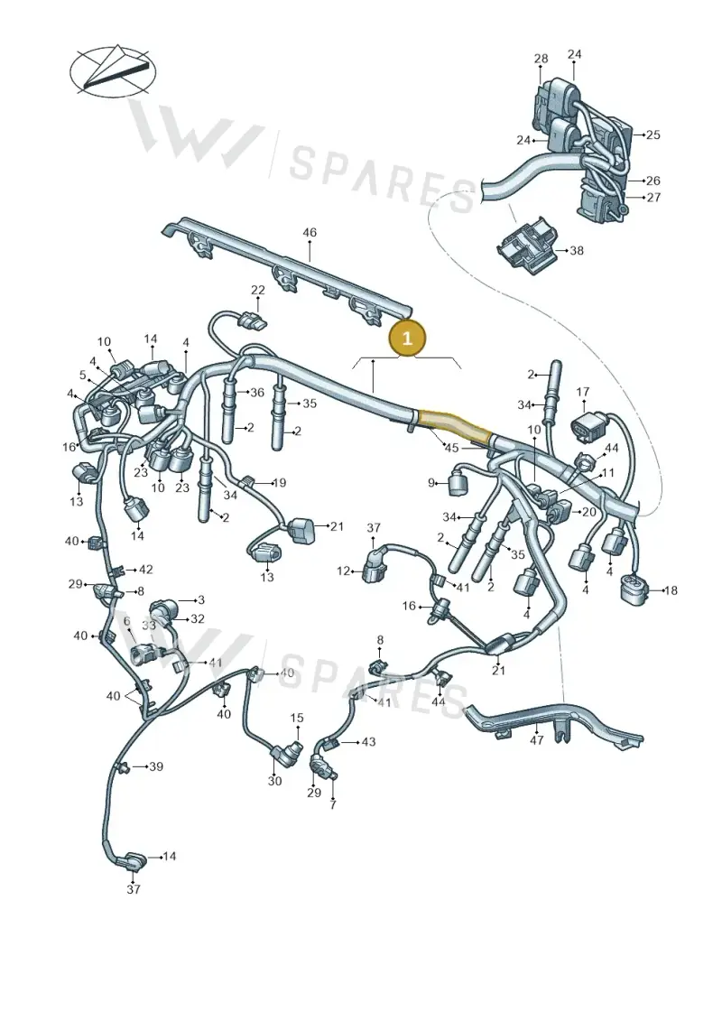059971604F — Volkswagen Amarok (2022-) diagram 894971140, position 1