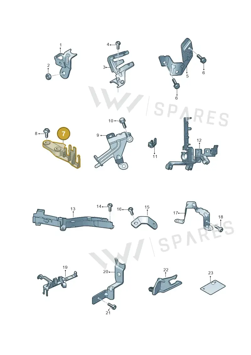 059971845T — Audi Q5 (2016-2020) diagram 896971010, position 7