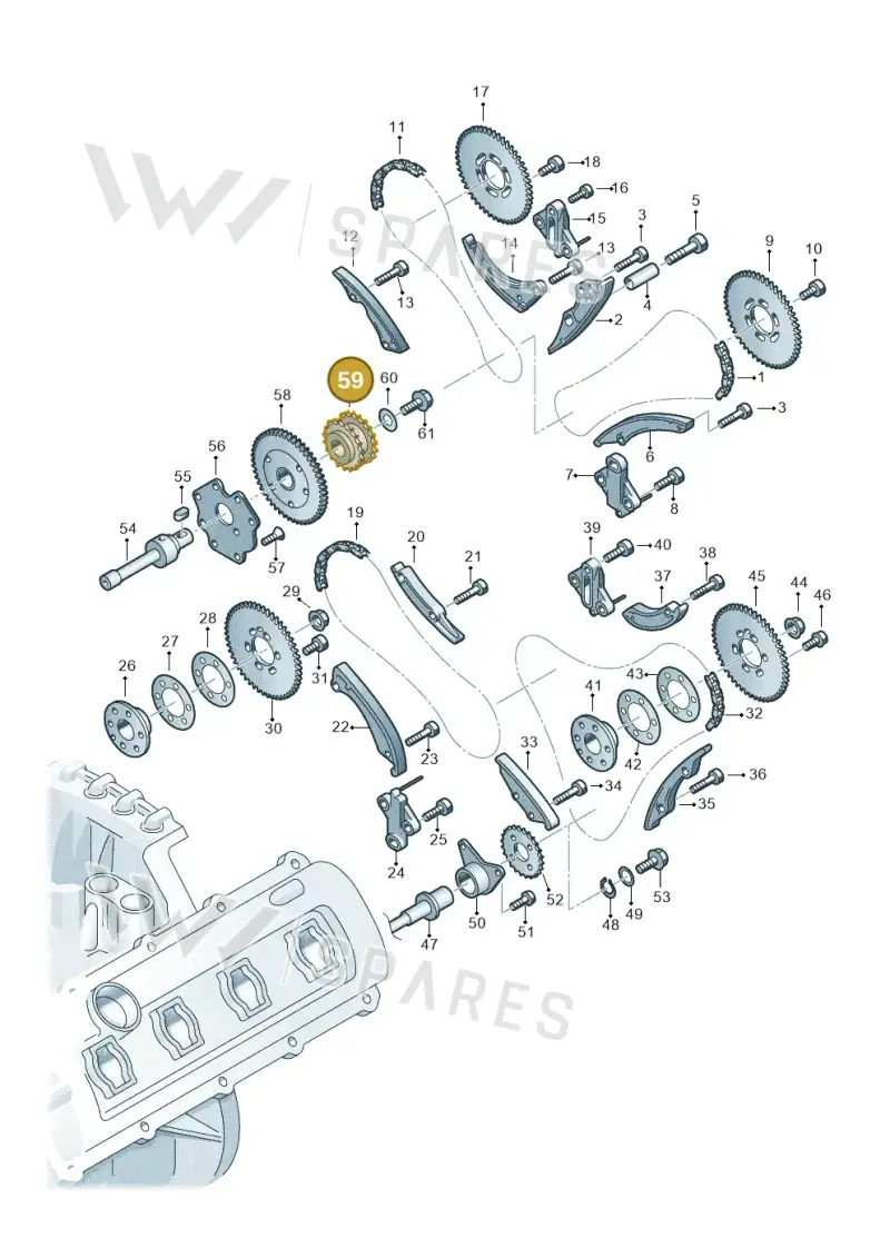 05A109077 — Audi Q7 qu. 3.0 TDI (2009-2015) diagram 493109350, position 59