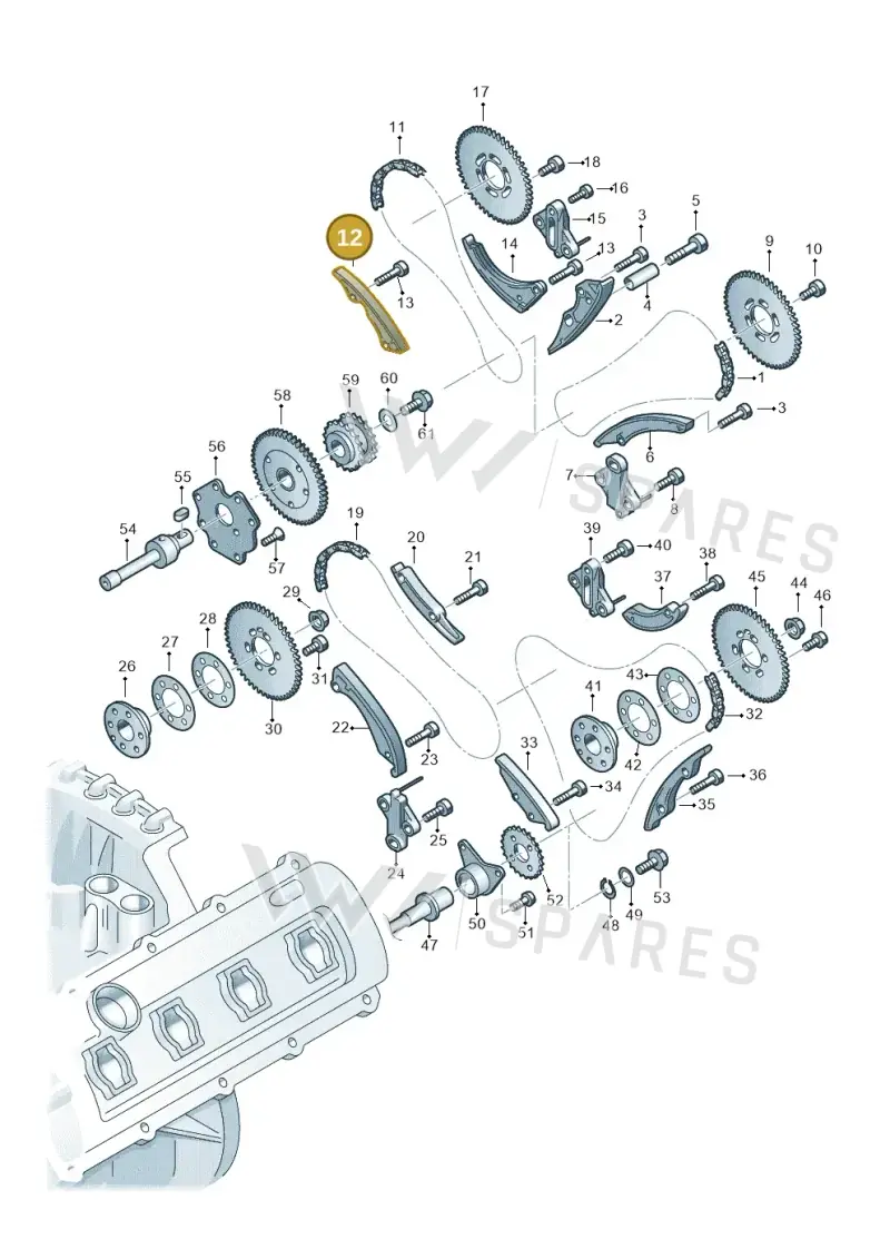 05A109203A — Audi Q7 qu. 3.0 TDI (2009-2015) diagram 493109350, position 12