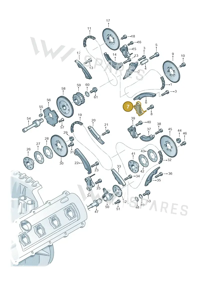 05A109217A — Audi Q7 qu. 3.0 TDI (2009-2015) diagram 493109350, position 7