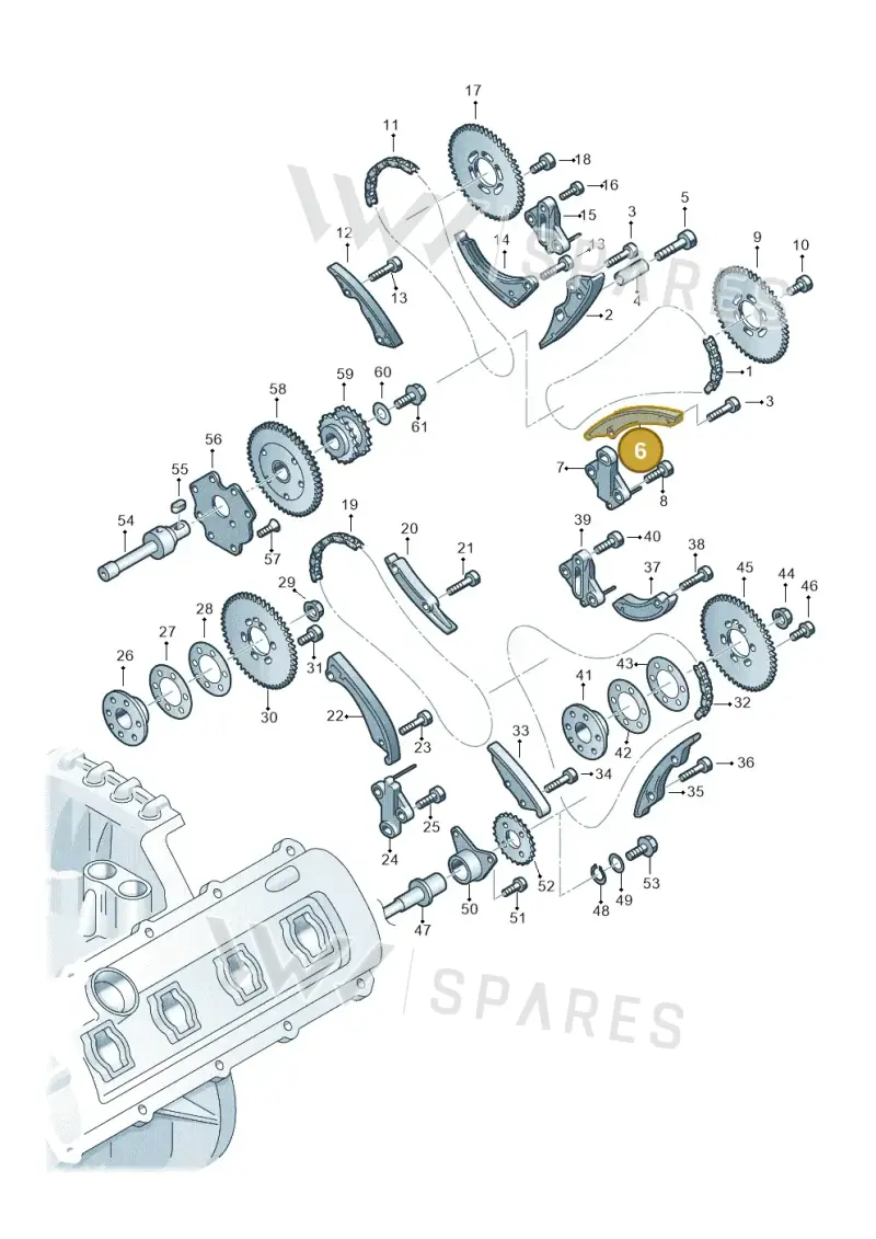 05A109508B — Audi Q7 qu. 3.0 TDI (2009-2015) diagram 493109350, position 6