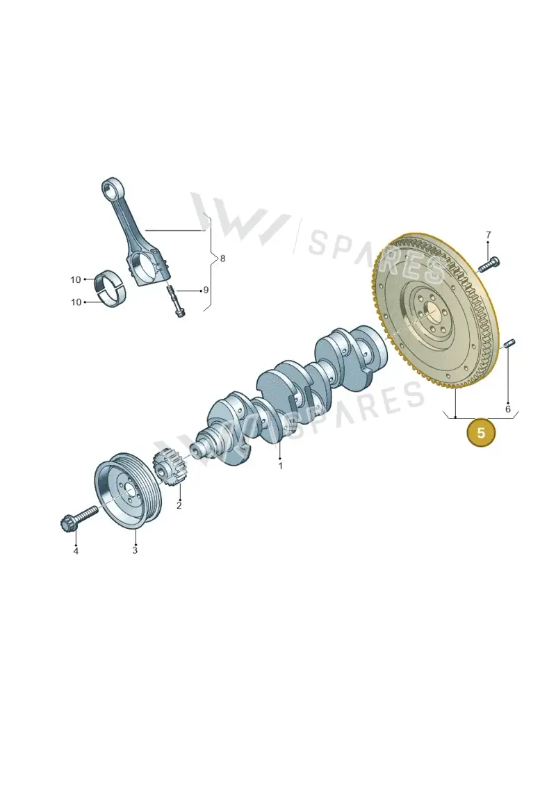 05C105266 — Audi A3 Sportback (2019-2021) diagram 723105100, position 5