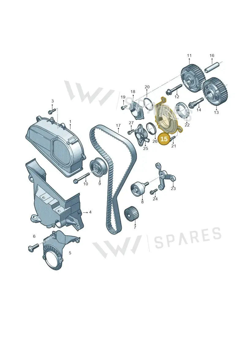 05C109093C — Audi A3 Sportback (2019-2021) diagram 890109360, position 15