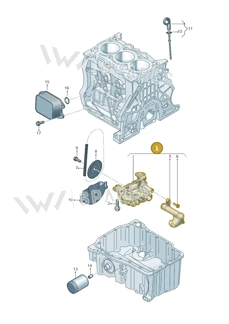 05C115103 — Audi A3 Sportback (2019-2021) diagram 596115002, position 1