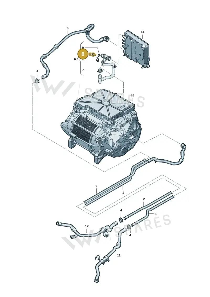 05C919501 — Audi Q4 Sportback (2021-2022) diagram 89a121040, position 8