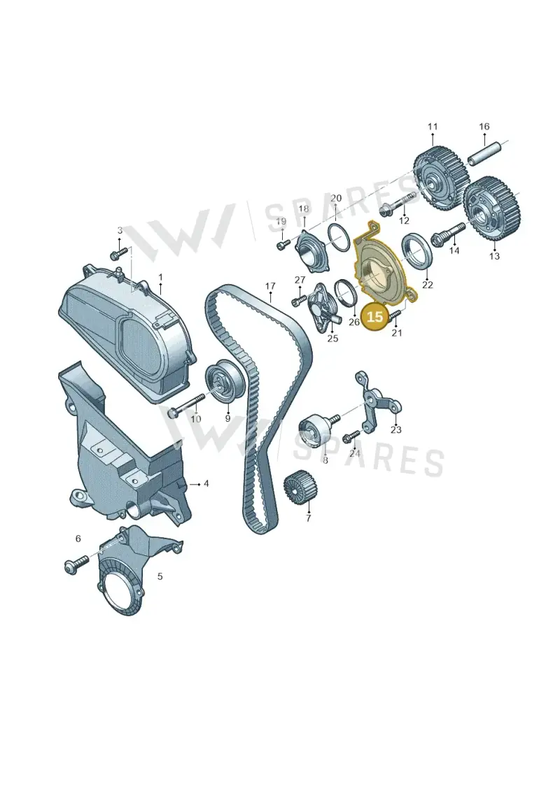 05E109093C — Audi A3 Sportback (2019-2021) diagram 890109360, position 15