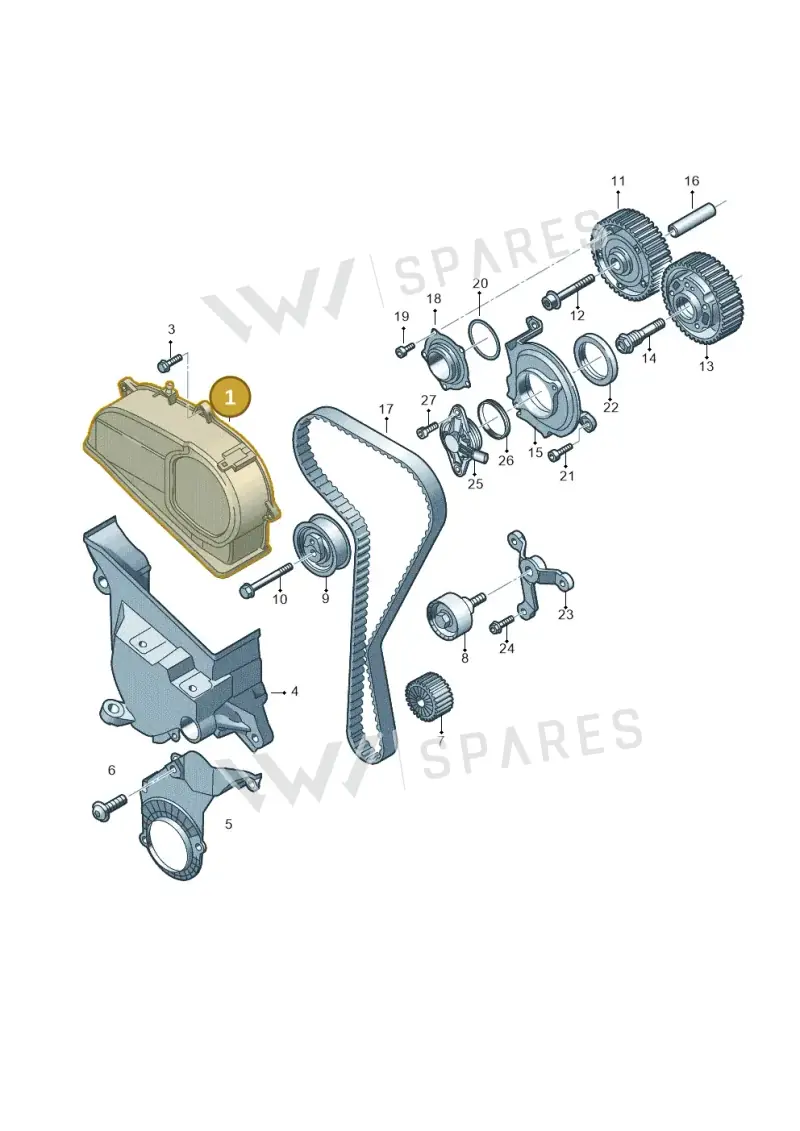 05E109108R — Audi A3 Sportback (2019-2021) diagram 890109360, position 1