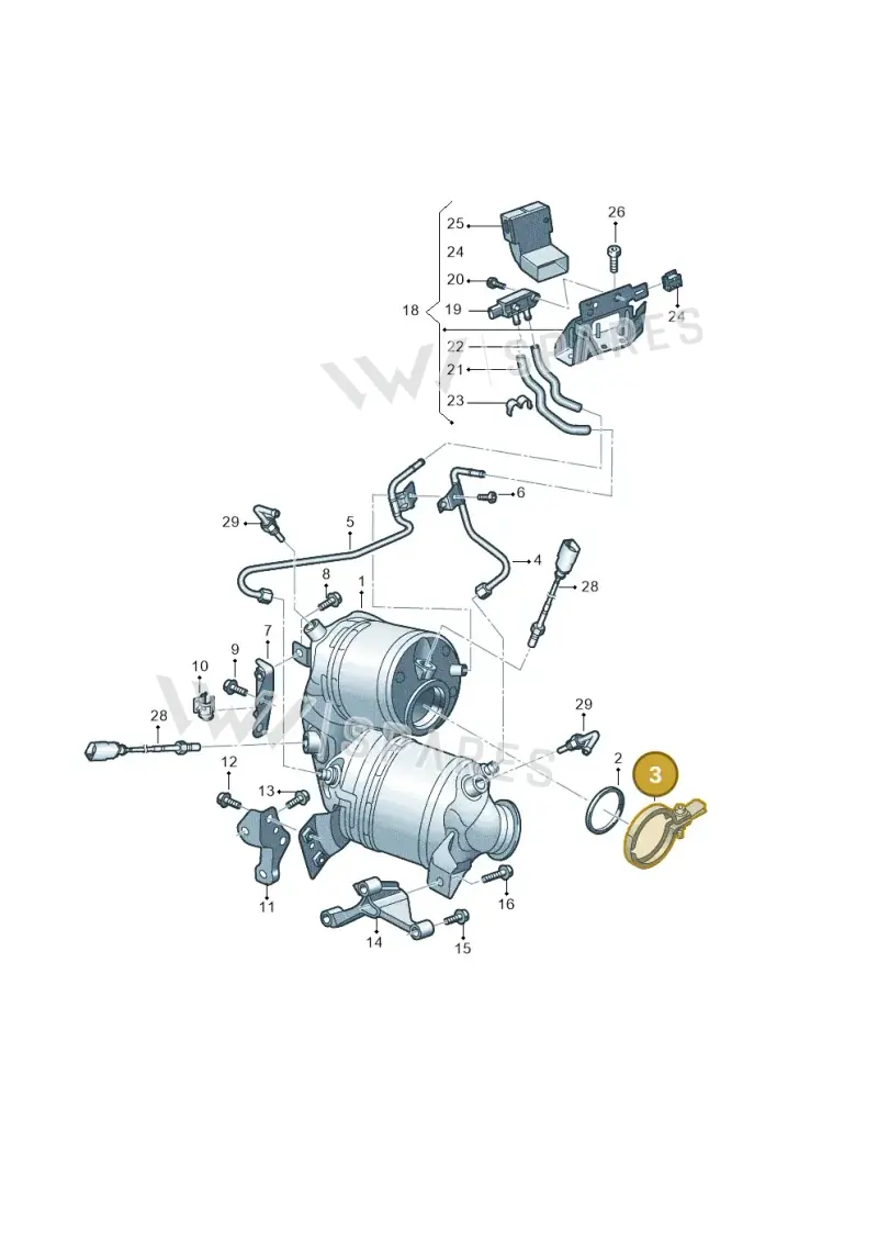 05E253115 — Audi A3 Sportback (2019-2021) diagram 803253020, position 3