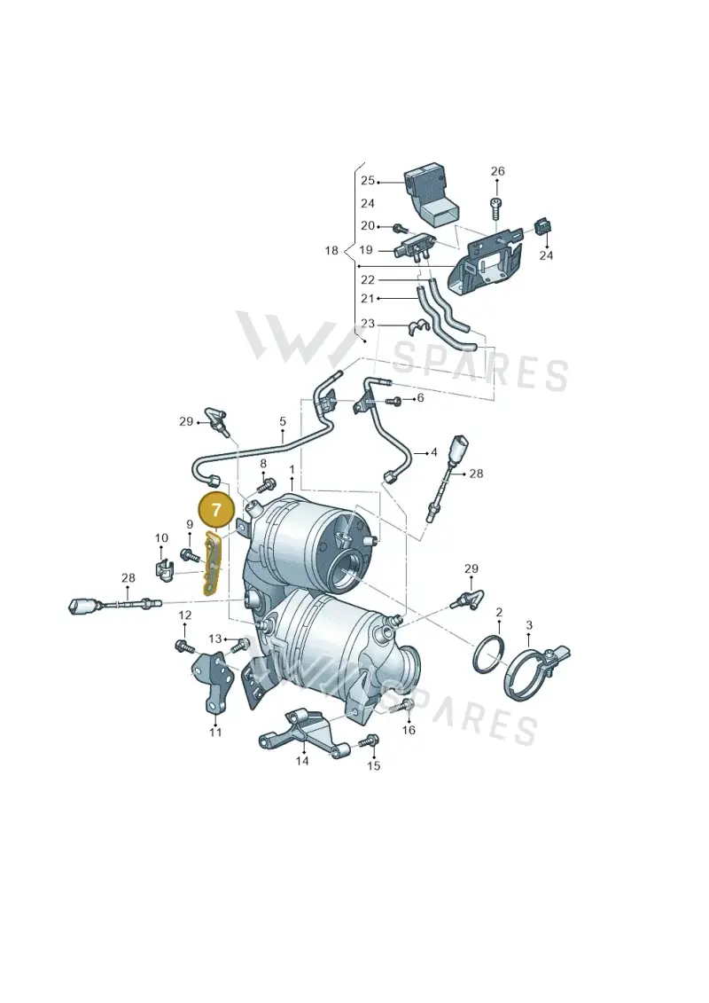 05E253461M — Audi A3 Sportback (2019-2021) diagram 803253020, position 7