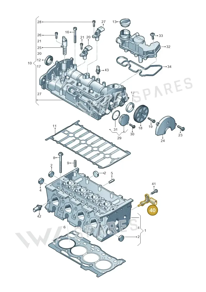 05E919501 — Audi A3 Sportback (2019-2021) diagram 890103035, position 40