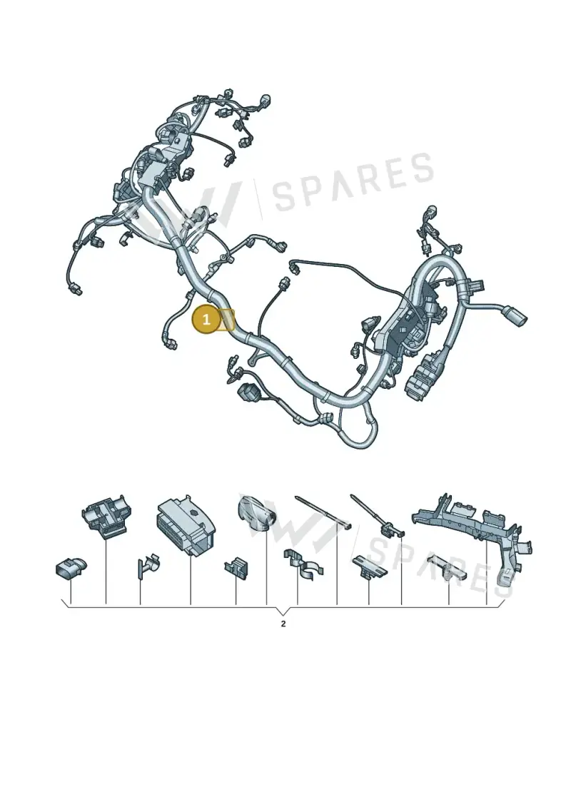 05E971610AG — Audi A3 Sportback (2019-2021) diagram 896971013, position 1